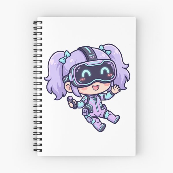 Item preview, Cute Chibi VR Gamer Girl Kawaii Anime Virtual Reality Sci-Fi Aesthetic designed and sold by mood-draftsman.