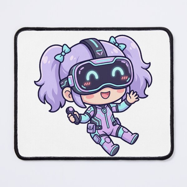 Item preview, Cute Chibi VR Gamer Girl Kawaii Anime Virtual Reality Sci-Fi Aesthetic designed and sold by mood-draftsman.