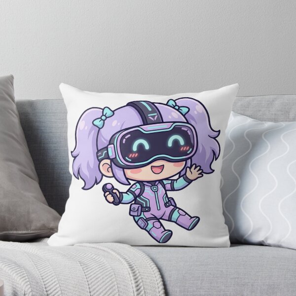 Item preview, Cute Chibi VR Gamer Girl Kawaii Anime Virtual Reality Sci-Fi Aesthetic designed and sold by mood-draftsman.