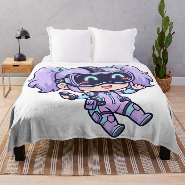 Item preview, Cute Chibi VR Gamer Girl Kawaii Anime Virtual Reality Sci-Fi Aesthetic designed and sold by mood-draftsman.