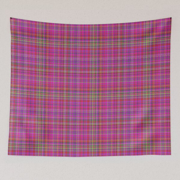 Item preview, Neon Pink Plaid Tartan Pattern designed and sold by Zaya_art.