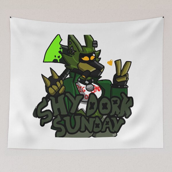 Item preview, Shy Dork Sunday Flatline designed and sold by ChuChuTheCatmeragon.