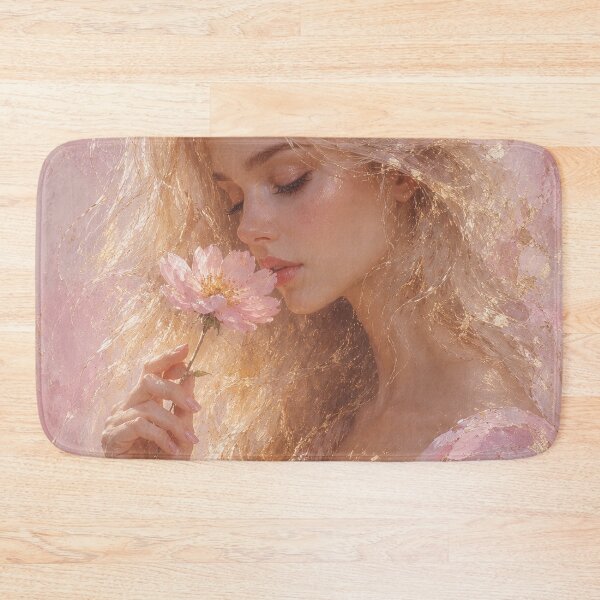 Item preview, Ethereal Woman with Pink Flower designed and sold by aurelixagency.