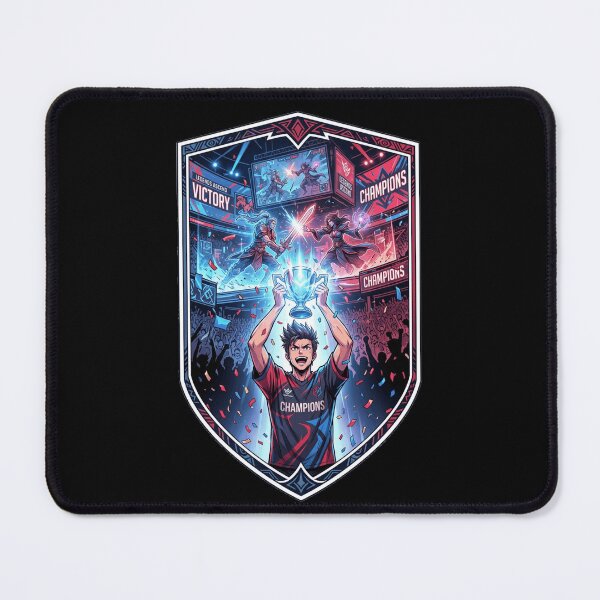 Item preview, Esports Champion Victory Trophy Arena Tournament Anime Gamer Crest designed and sold by mood-draftsman.