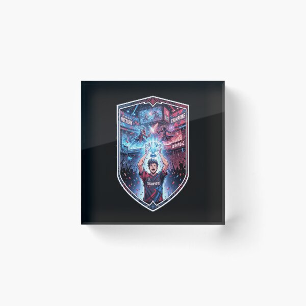 Item preview, Esports Champion Victory Trophy Arena Tournament Anime Gamer Crest designed and sold by mood-draftsman.