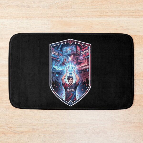 Item preview, Esports Champion Victory Trophy Arena Tournament Anime Gamer Crest designed and sold by mood-draftsman.
