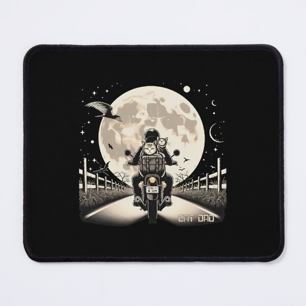Item preview, Feline Riders Moon Night Motorcycle designed and sold by OlyvieArt.