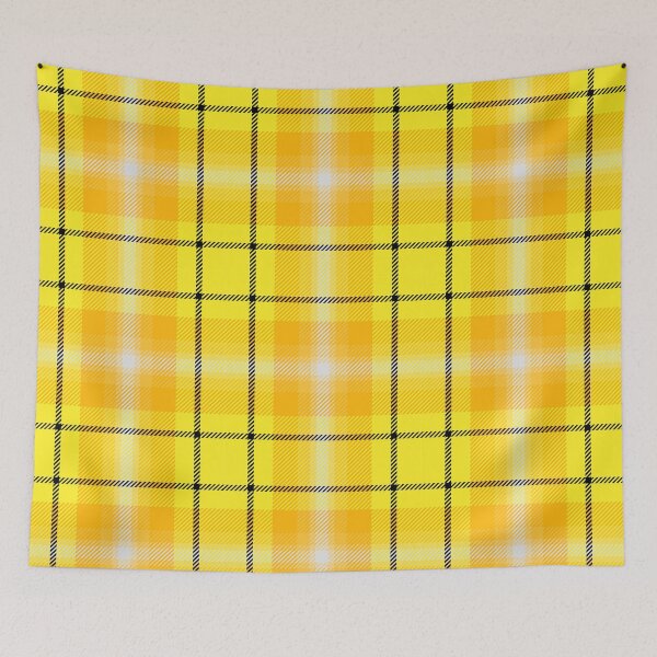 Item preview, Yellow Black Plaid Tartan Pattern designed and sold by Zaya_art.