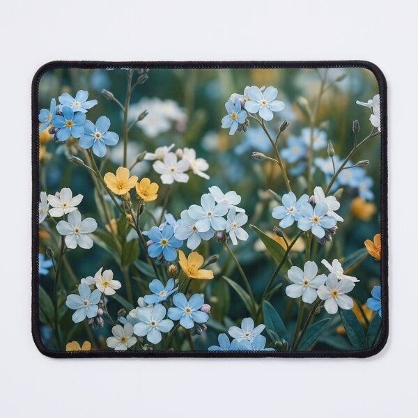 Item preview, Soft Blue Forget Me Not Wildflowers Floral Garden Graphic designed and sold by PACS0011.
