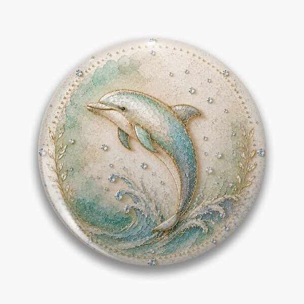 Item preview, Elegant Blue Dolphin Mandala designed and sold by aurelixagency.