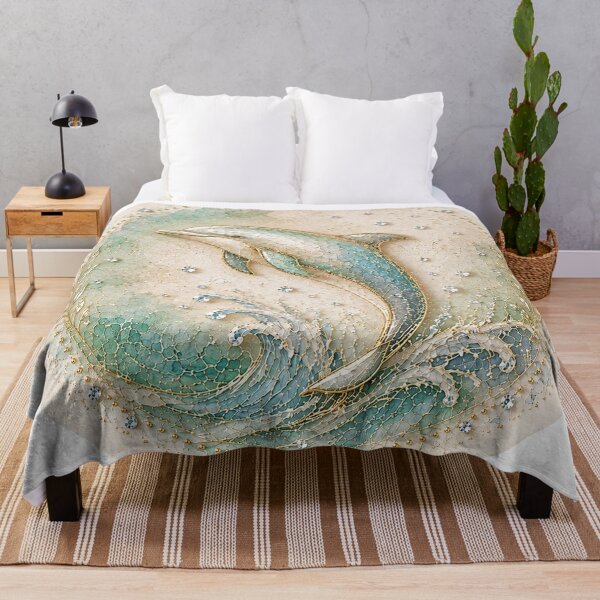 Item preview, Elegant Blue Dolphin Mandala designed and sold by aurelixagency.