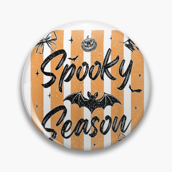 Item preview, Spooky Season Striped Halloween Pumpkin Bat Bow Retro Coquette designed and sold by mari-kayden.