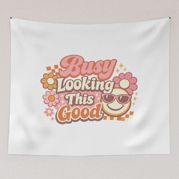 Item preview, Busy Looking This Good Funny Retro Cute Smiley Design | Busy Collection designed and sold by SoulThread Studio.