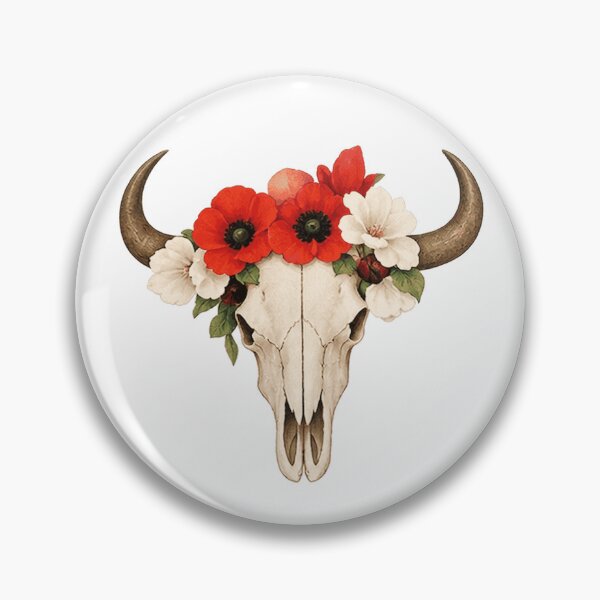 Artikelvorschau, Georgia O'Keeffe Totenkopf mit Blumen entworfen und verkauft von erkinmaddison.