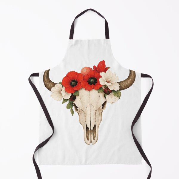 Item preview, Georgia O'Keeffe Skull with Flowers designed and sold by erkinmaddison.