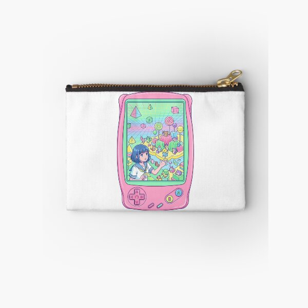 Item preview, Retro Handheld Console 90s Anime Girl Vaporwave Candy World Aesthetic designed and sold by mood-draftsman.