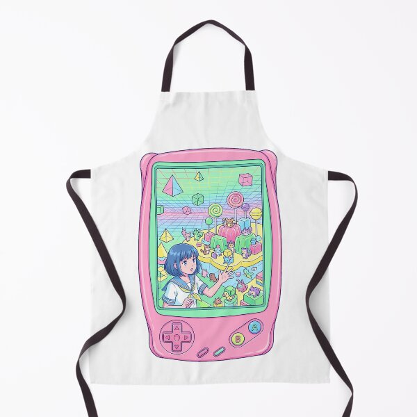 Item preview, Retro Handheld Console 90s Anime Girl Vaporwave Candy World Aesthetic designed and sold by mood-draftsman.