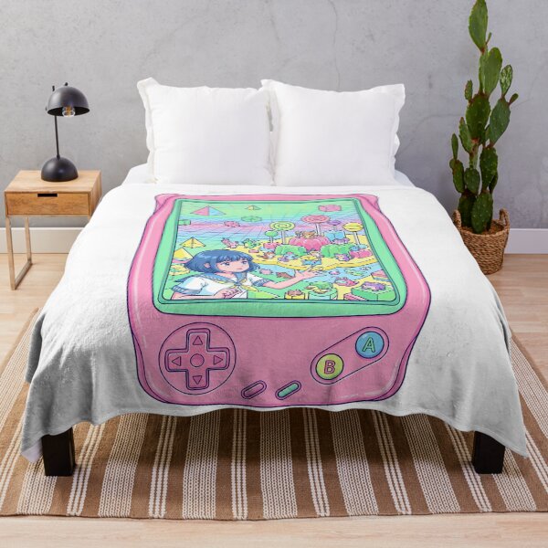 Item preview, Retro Handheld Console 90s Anime Girl Vaporwave Candy World Aesthetic designed and sold by mood-draftsman.