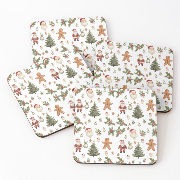 Item preview, Vintage Retro Christmas Watercolor Santa designed and sold by Patternpulseee.