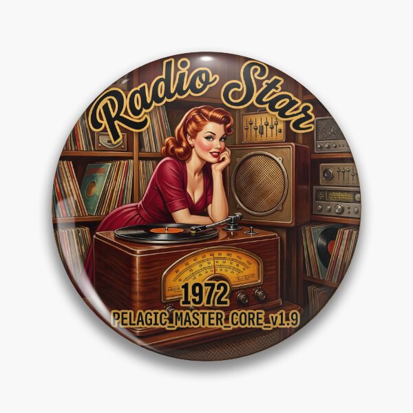 Item preview, Radio Star Late Night Vinyl DJ designed and sold by ThirdShiftLab.