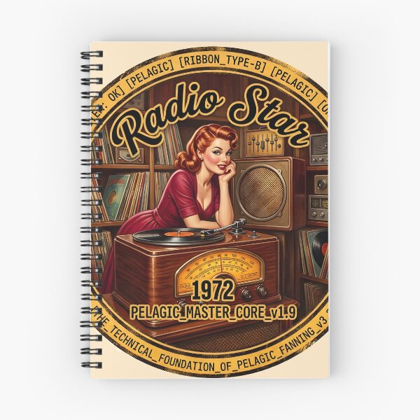 Item preview, Radio Star Late Night Vinyl DJ designed and sold by ThirdShiftLab.