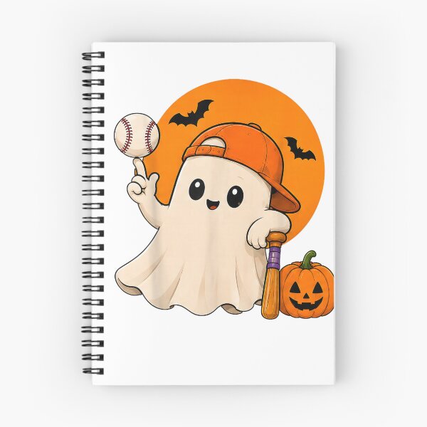 Item preview, Cute Halloween Baseball Ghost Funny Pumpkin Sports Player Kids designed and sold by mari-kayden.