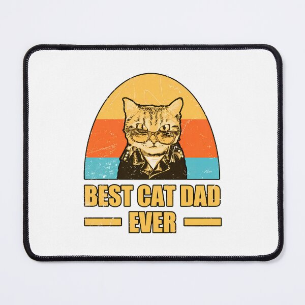 Item preview, Retro Sunset Cool Cat Dad Ever Graphic Art designed and sold by OlyvieArt.