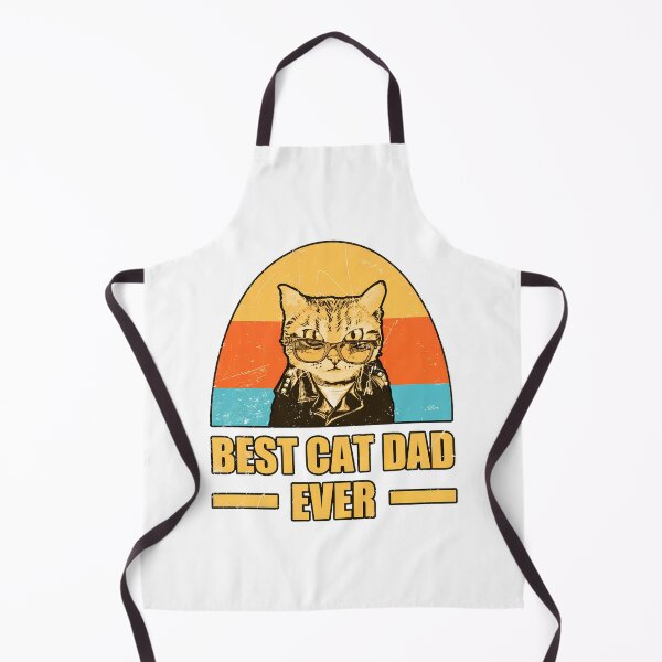 Item preview, Retro Sunset Cool Cat Dad Ever Graphic Art designed and sold by OlyvieArt.