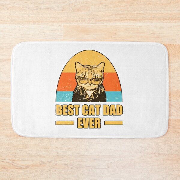 Item preview, Retro Sunset Cool Cat Dad Ever Graphic Art designed and sold by OlyvieArt.