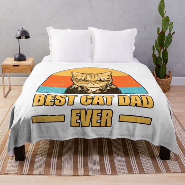 Item preview, Retro Sunset Cool Cat Dad Ever Graphic Art designed and sold by OlyvieArt.