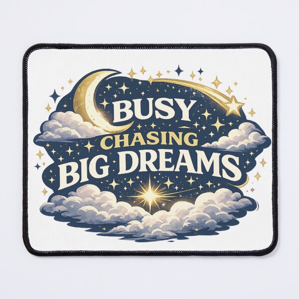 Item preview, Busy Chasing Big Dreams Motivational Moon & Stars Retro Inspirational Design designed and sold by SoulThread Studio.