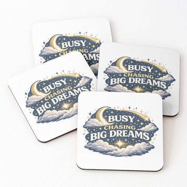 Item preview, Busy Chasing Big Dreams Motivational Moon & Stars Retro Inspirational Design designed and sold by SoulThread Studio.