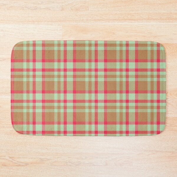 Item preview, Christmas Plaid Mint Pink Pattern designed and sold by Zaya_art.