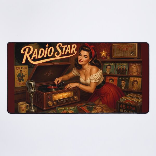 Item preview, Radio Star Late Night Vinyl DJ v2 designed and sold by ThirdShiftLab.
