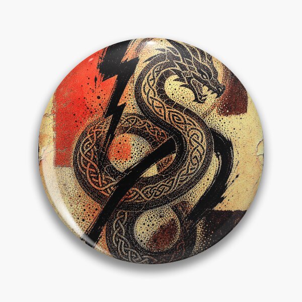 Item preview, Norse Dragon Serpent Gothic Celtic Mythology designed and sold by Mental Surreal Studio.
