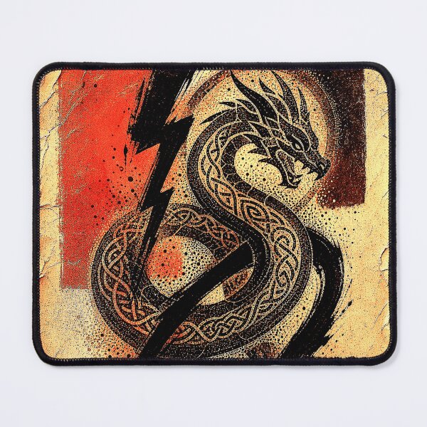 Item preview, Norse Dragon Serpent Gothic Celtic Mythology designed and sold by Mental Surreal Studio.