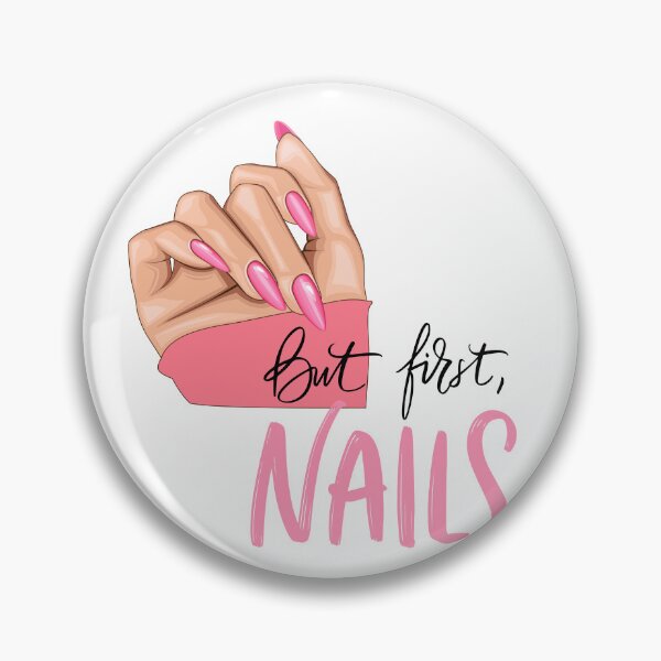 Item preview, Boss Nails – Bold Pink Nail Art Glam Design designed and sold by AaryaGraphics.