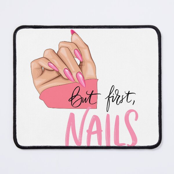 Item preview, Boss Nails – Bold Pink Nail Art Glam Design designed and sold by AaryaGraphics.