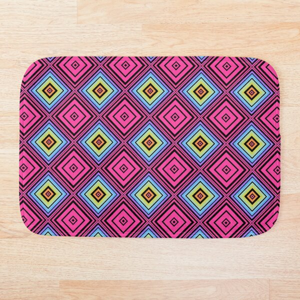 Item preview, Neon Pink Diamond Pop Pattern designed and sold by whimsiqueer.