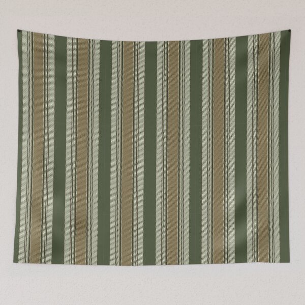 Item preview, Olive Green Tan Stripe Pattern designed and sold by Zaya_art.