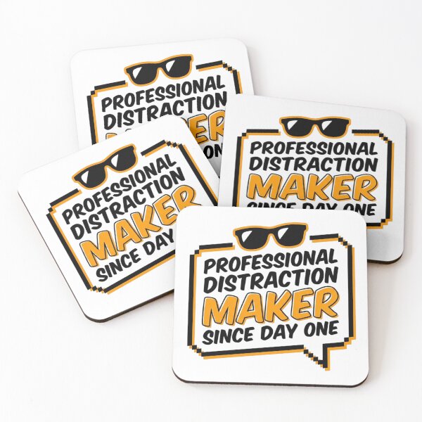 Item preview, Professional Distraction Maker Sarcastic Quote Funny Slogan designed and sold by KhAIa Reeve Art Studio.