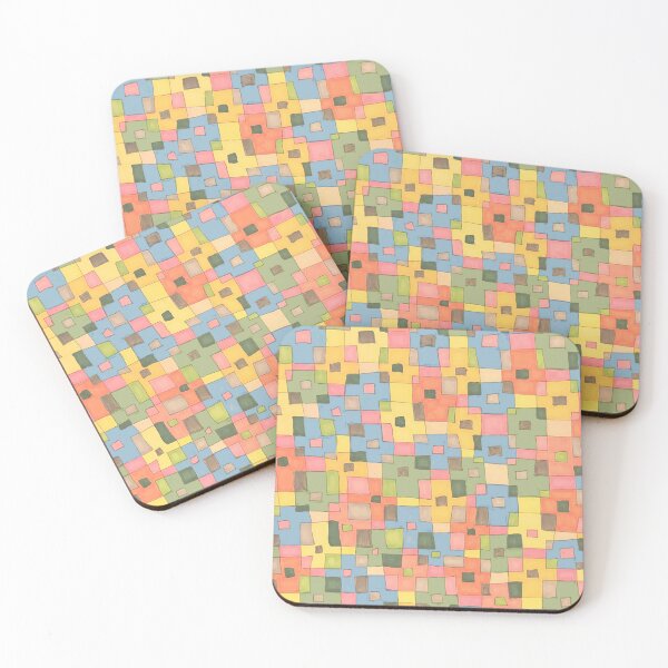 Item preview, Bright Geometric Squares designed and sold by Honeybee Cameron.
