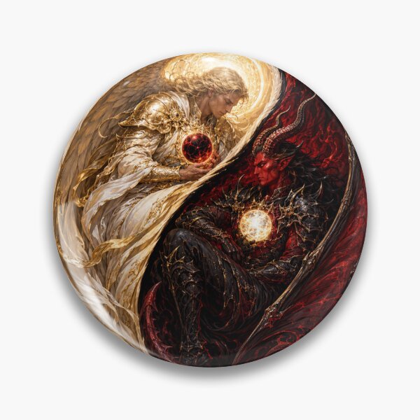 Item preview, Angel Demon Yin Yang designed and sold by FyreHorse Designs.