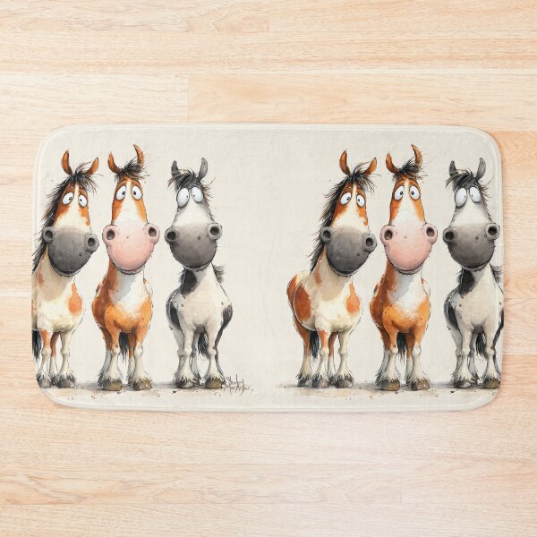 Item preview, Cute Happy Horses ' The Trailblazers ' Designs BY SHiRLeY MacARTHuR designed and sold by Shirley MacArthur Art.
