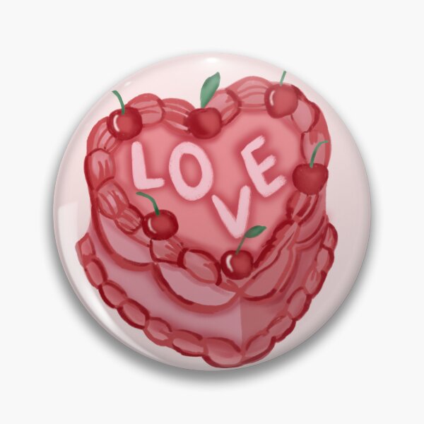 Item preview, Love cherry pink cake designed and sold by tornasolhaze.