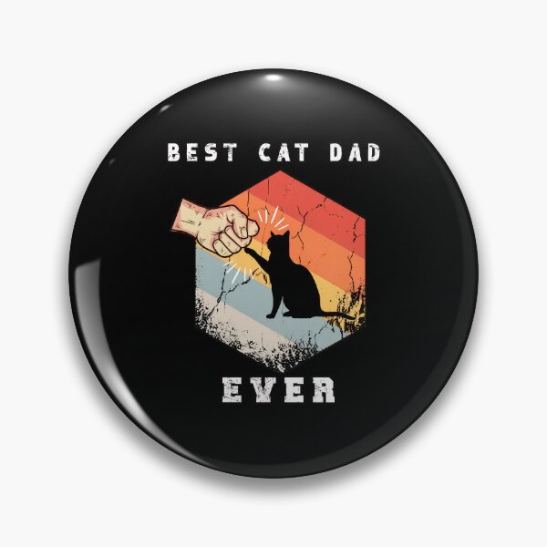 Item preview, Best Cat Dad Ever Retro Fist Bump Cat Lover designed and sold by OlyvieArt.