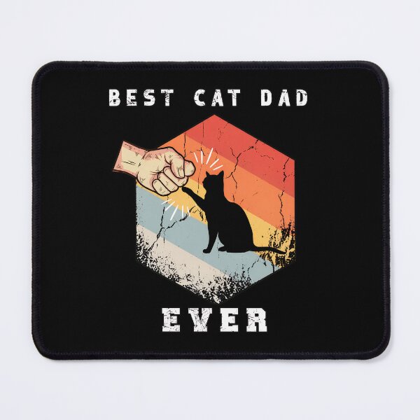 Item preview, Best Cat Dad Ever Retro Fist Bump Cat Lover designed and sold by OlyvieArt.