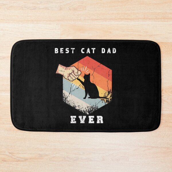 Item preview, Best Cat Dad Ever Retro Fist Bump Cat Lover designed and sold by OlyvieArt.