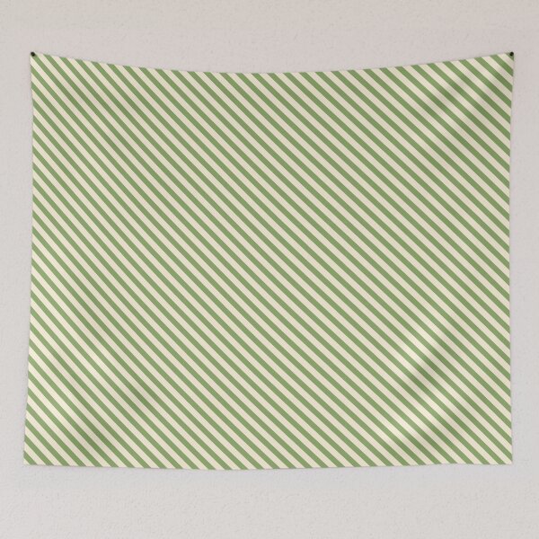 Item preview, Green Cream Diagonal Stripe Pattern designed and sold by Zaya_art.