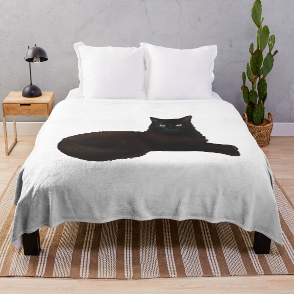 Item preview, Black Cat Portrait Art designed and sold by OlyvieArt.